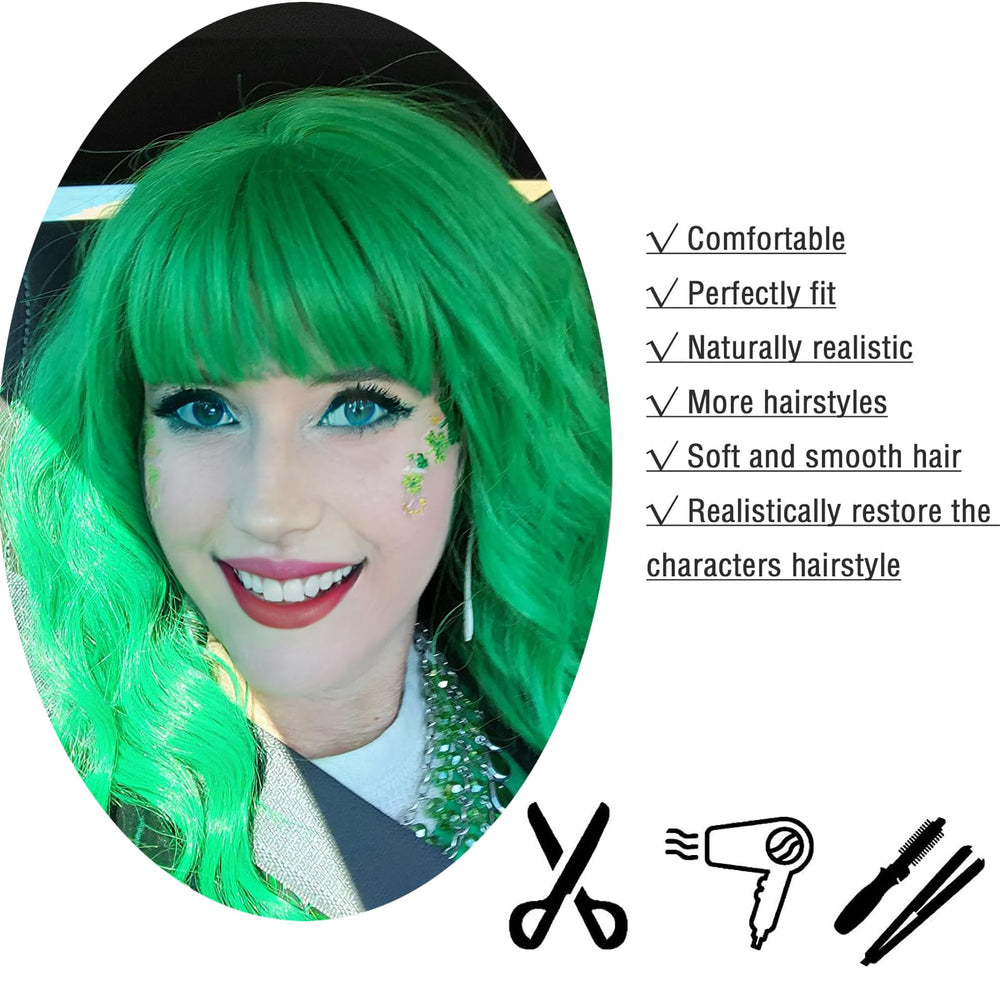 LABEAUTÉ St. Patrick's Day wig style adds festive flair.