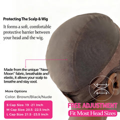 Labhairs wig cap colors brown nude black blend seamlessly with wigs.