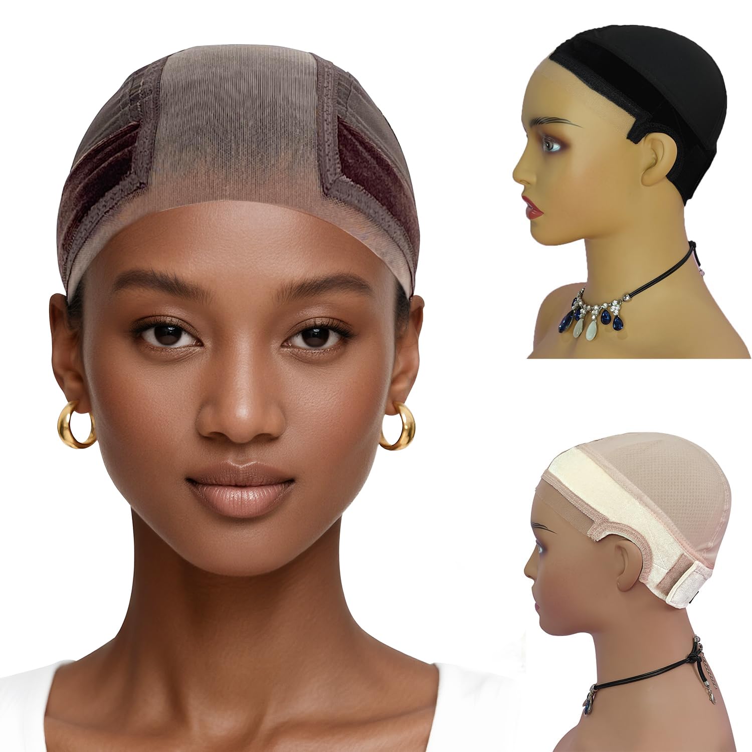 Labhairs grip-band cap offers more part space for modern lace-front styles.