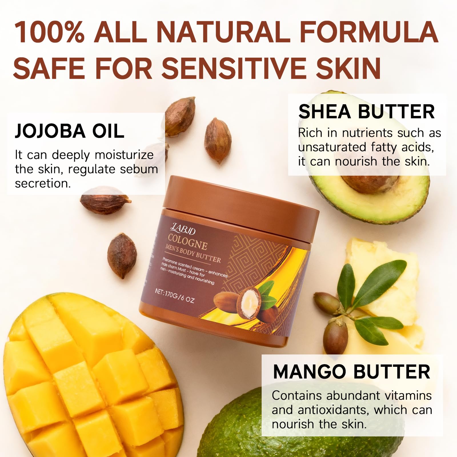 LABJD Cologne Body Butter: textura hidratante que suaviza la piel