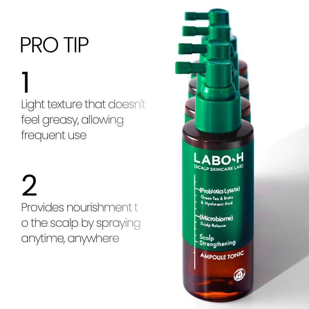 LABO-H lightweight, non-greasy spray for everyday use.