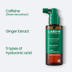 LABO-H rosemary peppermint aroma revives senses while refreshing roots.