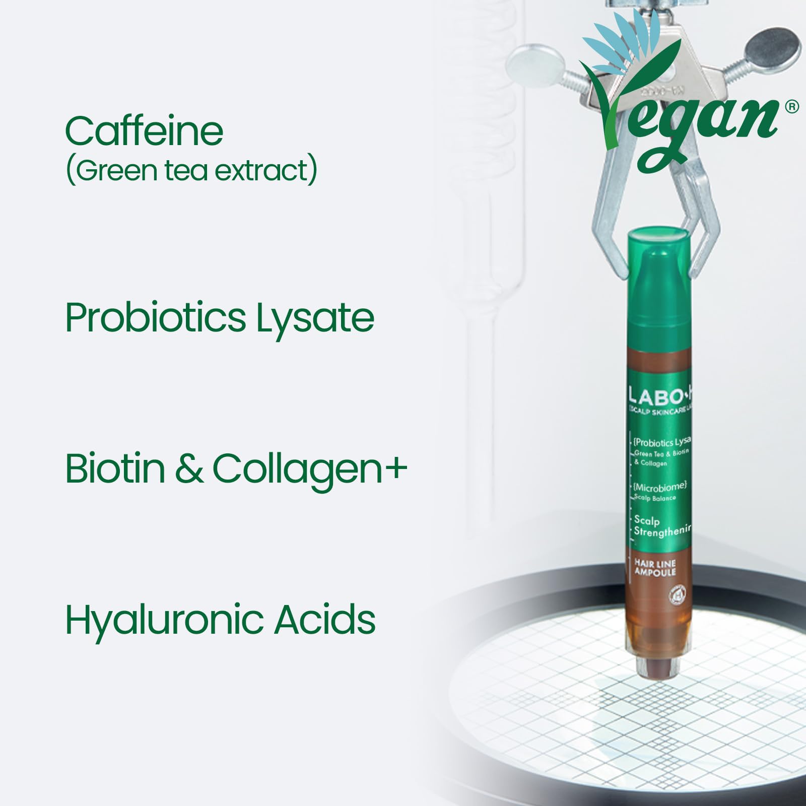 LABO-H applying to the scalp during a quick, refreshing routine.