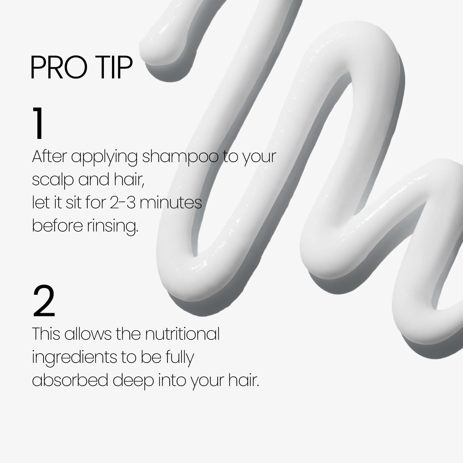 LABO-H Scalp Strengthening Shampoo foamy lather demonstrates rich cleansing