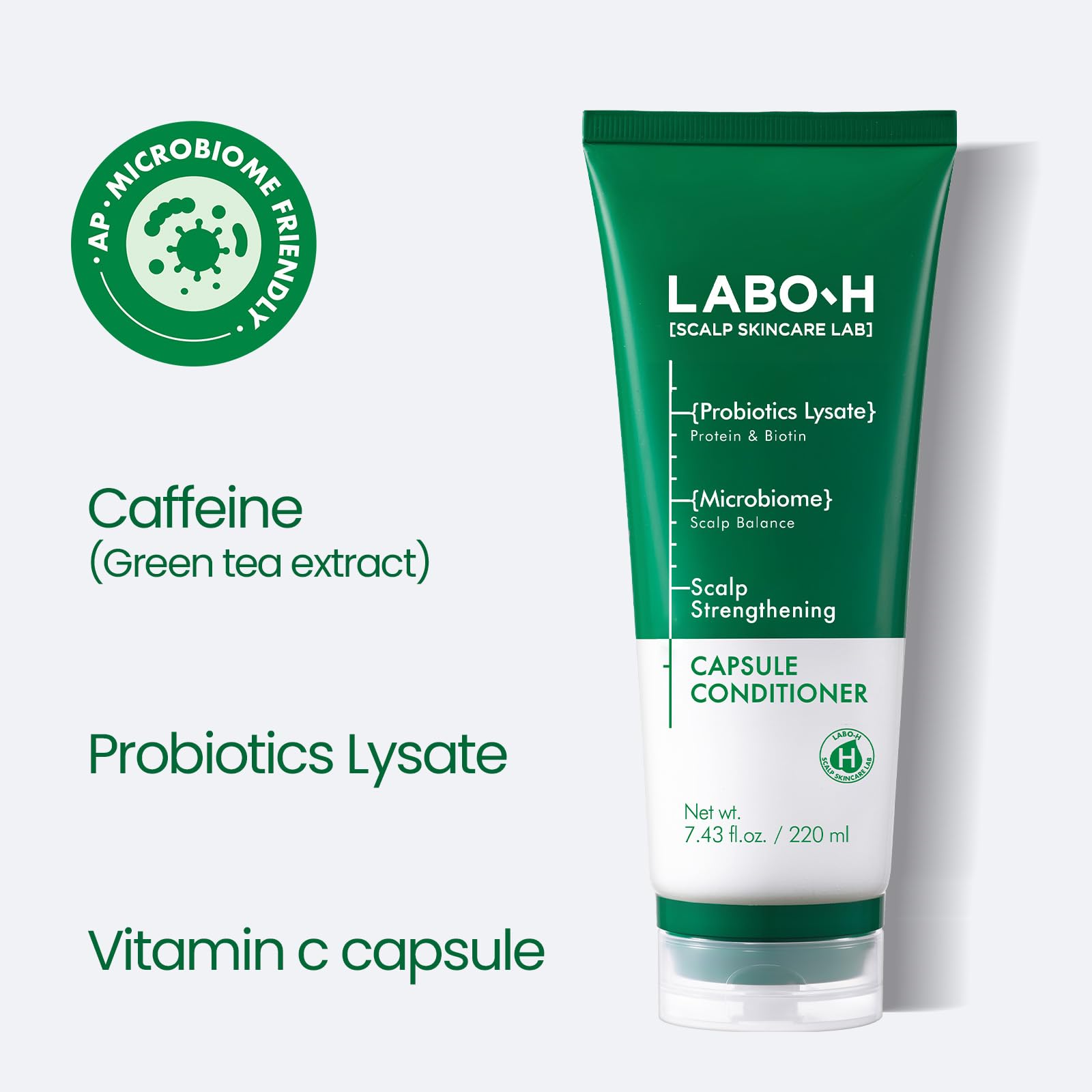 LABO-H aplicación en cuero cabelludo, sensación refrescante.