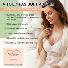 LABOLOW silicone patches demonstrate easy nightly application for convenient care.