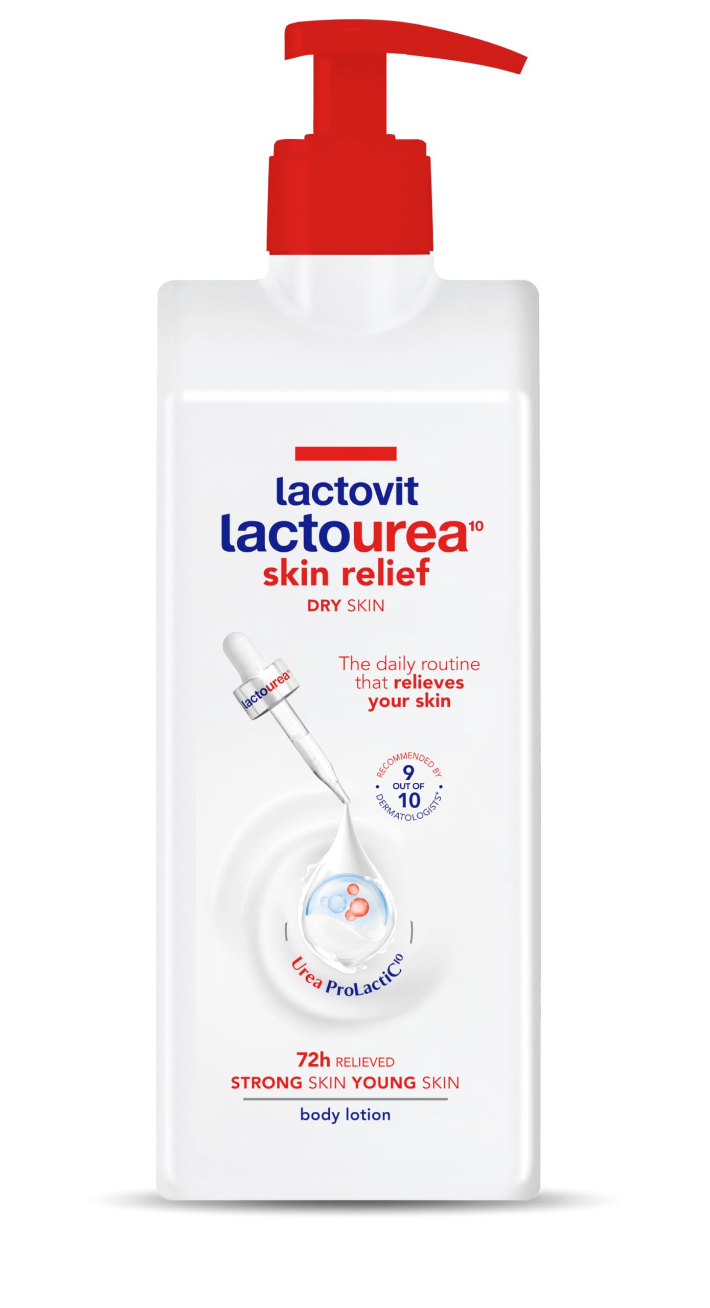 Lactovit Lactourea, loción en botella para hidratación diaria de piel seca