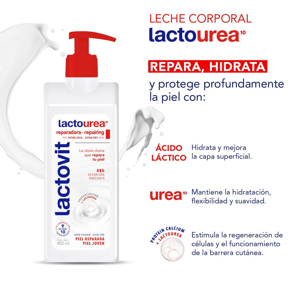 Lactovit Lactourea Leche - absorción rápida para uso diario.