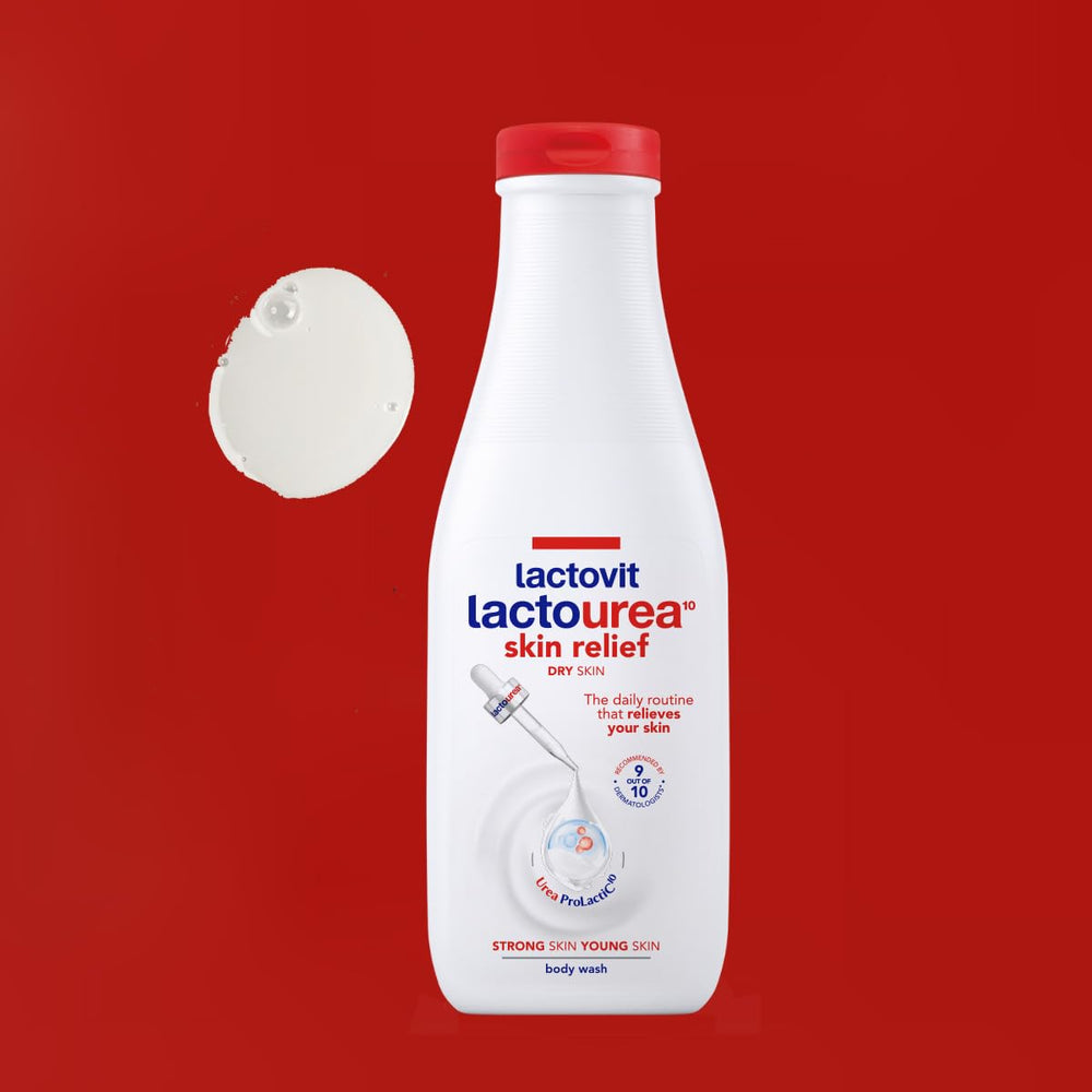 Lactovit Lactourea, limpieza suave adecuada para piel seca.