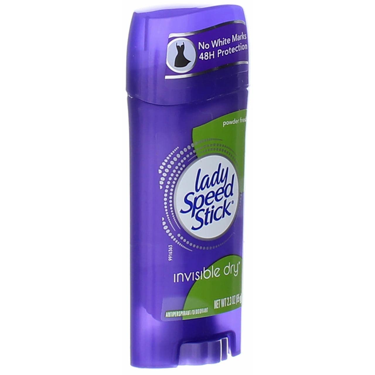 Textura ligera y seca con aroma a polvo fresco; duración diaria.