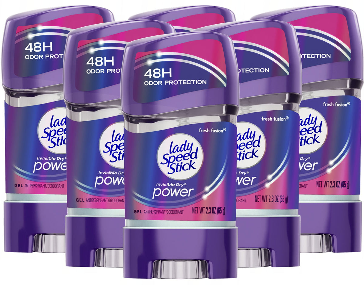 Lady Speed Stick Fusión Fresca, botella visible, protección duradera para todo el día.