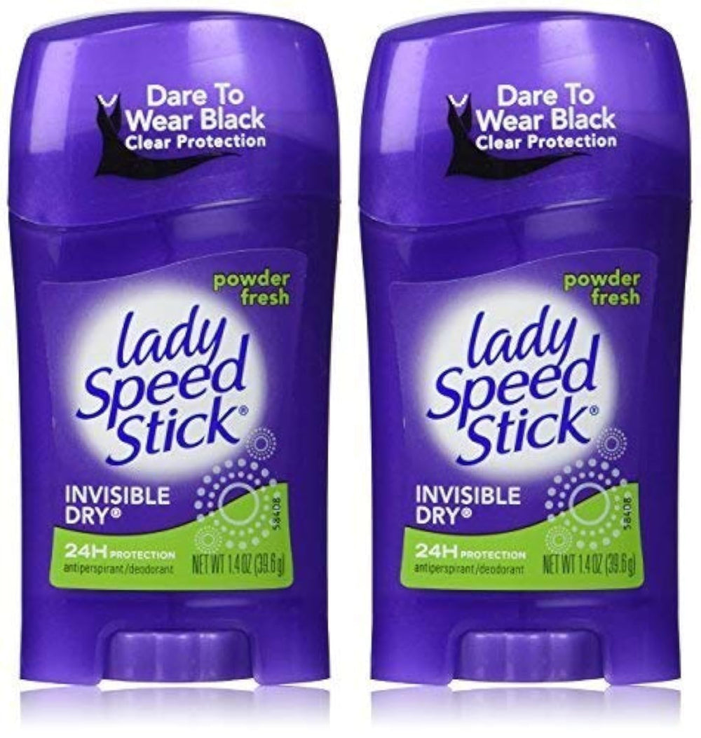 Lady Speed Stick Invisible Dry Powder Fresh front view bottle showing invisible protection and powder scent.