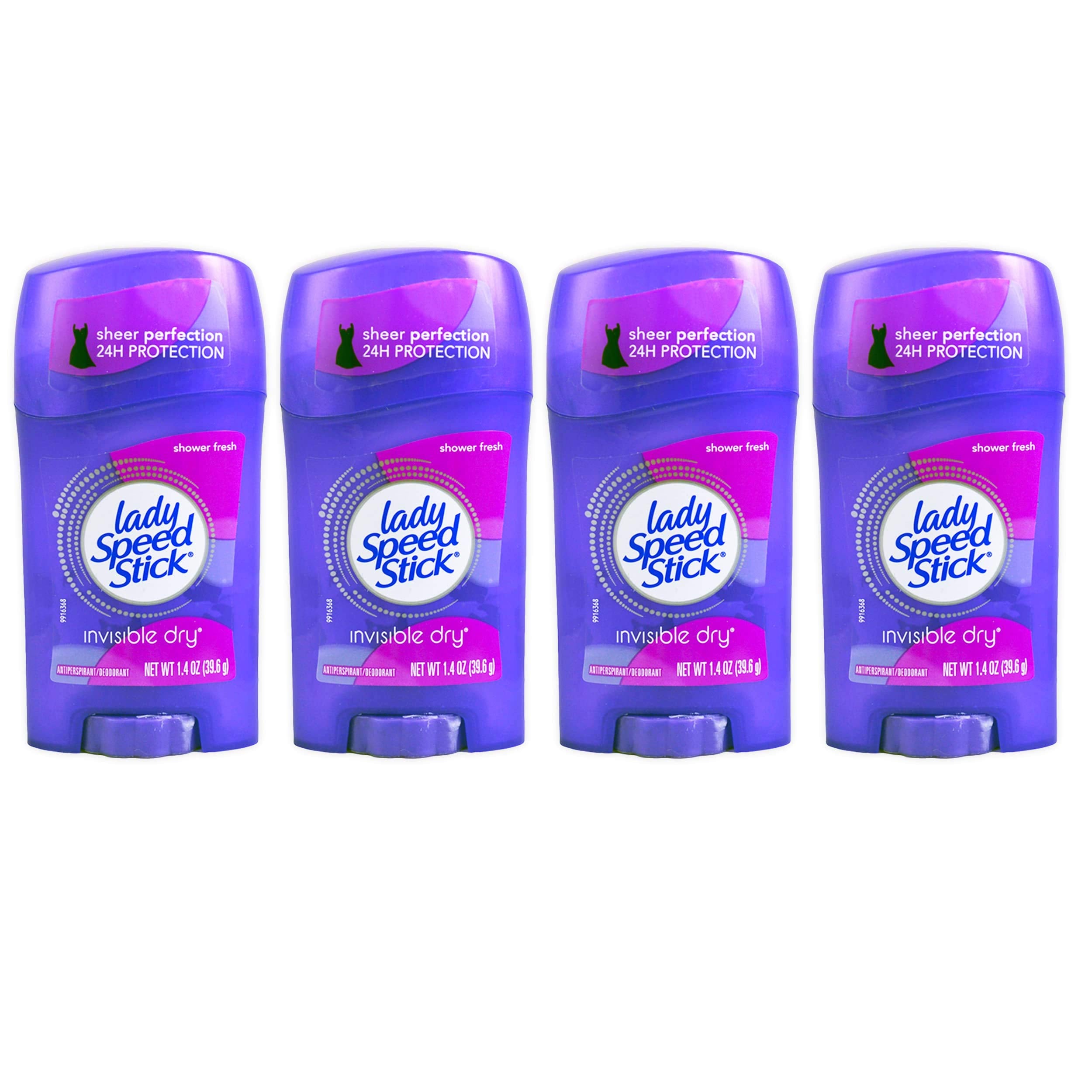 Lady Speed Stick Invisible Dry Shower Fresh stick with a clear finish and all-day protection.