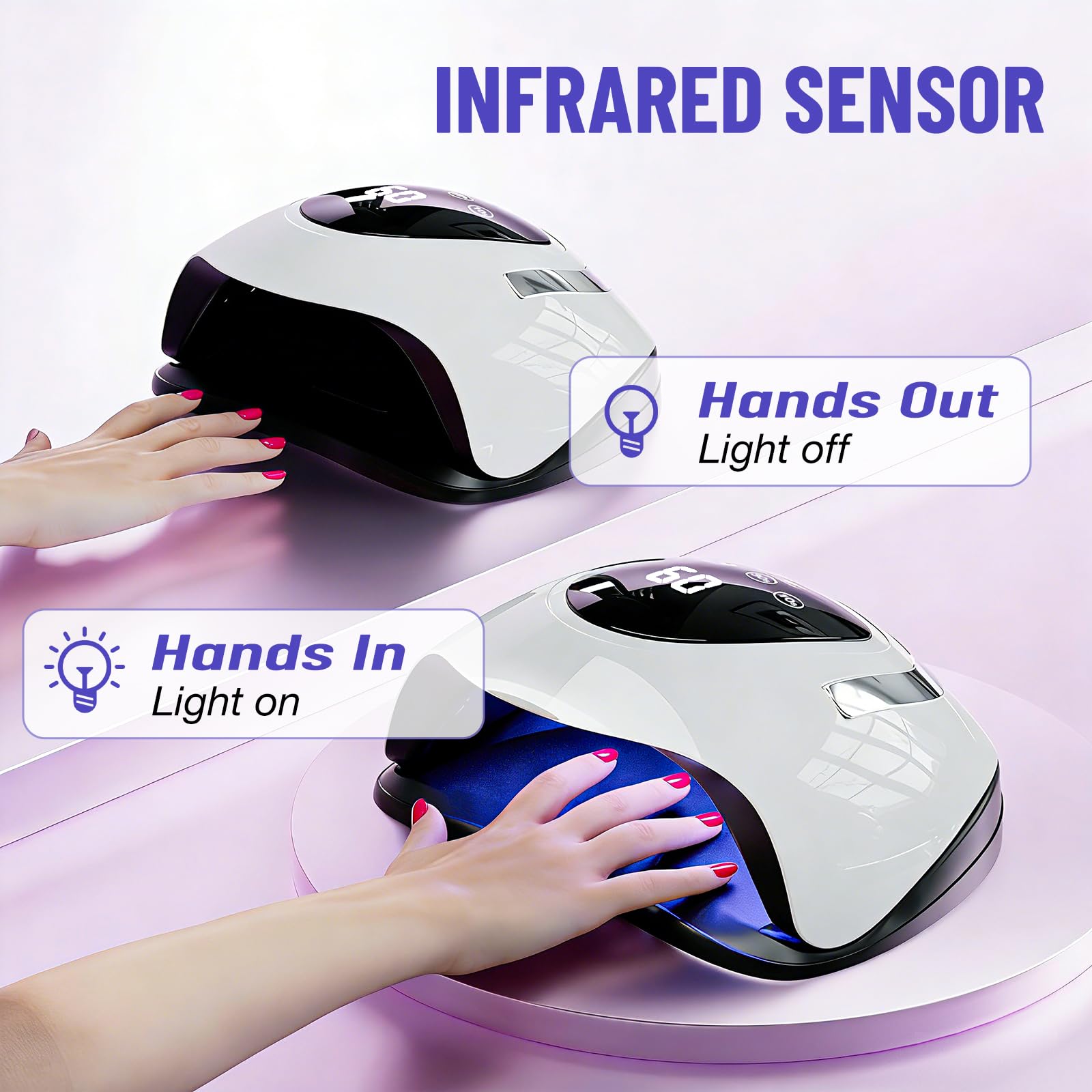 LadyMisty safety features include overheat protection and infrared sensor for automatic on/off.