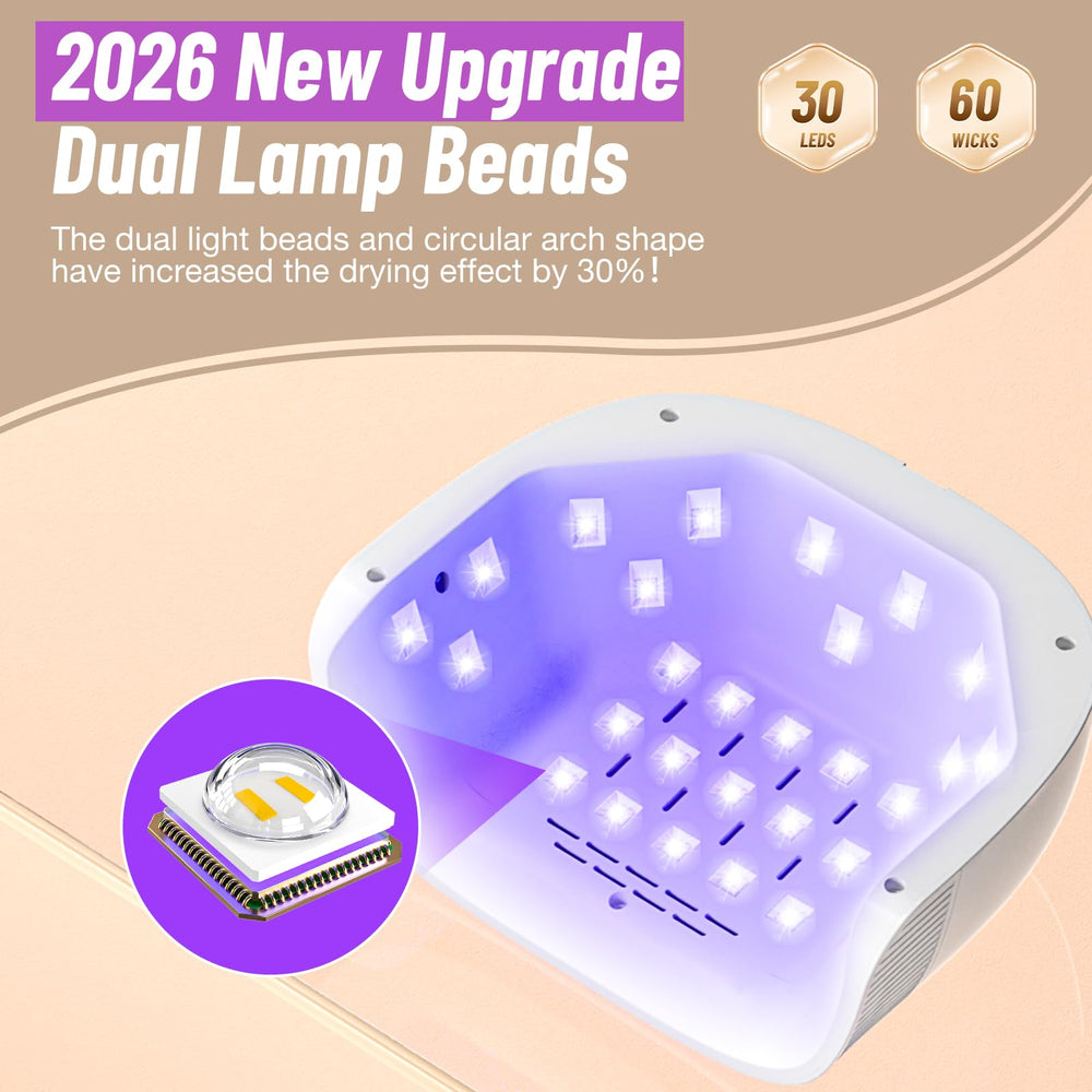 LadyMisty UV nail lamp side angle showing slim profile