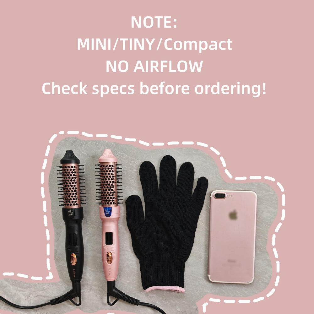 Lafesro Thermal Brush side profile shows compact design for travel styling.