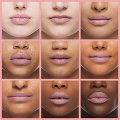 Aroma vainilla suave en Labios Mate Terciopelo para uso prolongado.