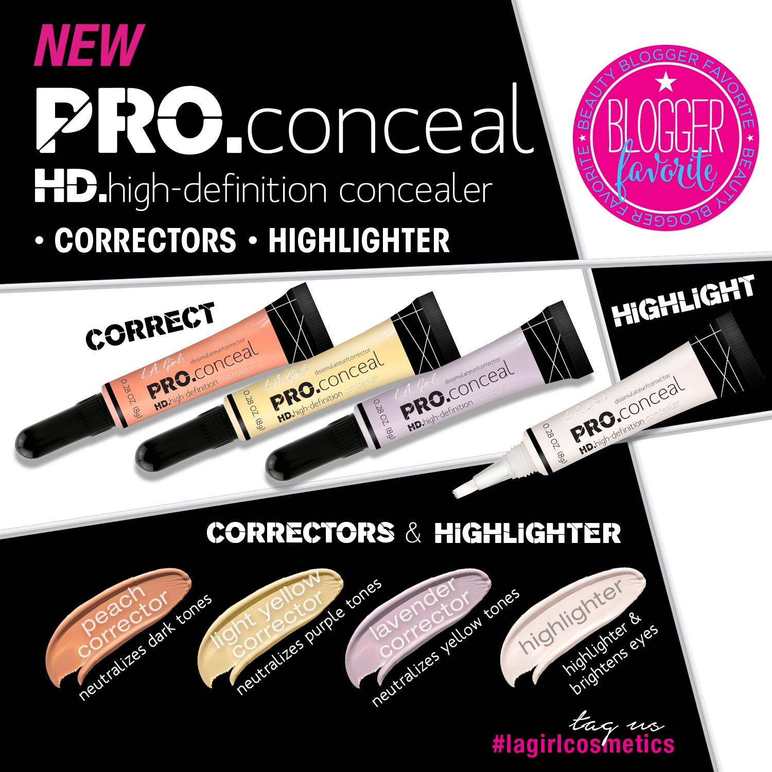 L.A. Girl Pro Conceal HD swatch on skin shows good color evenness