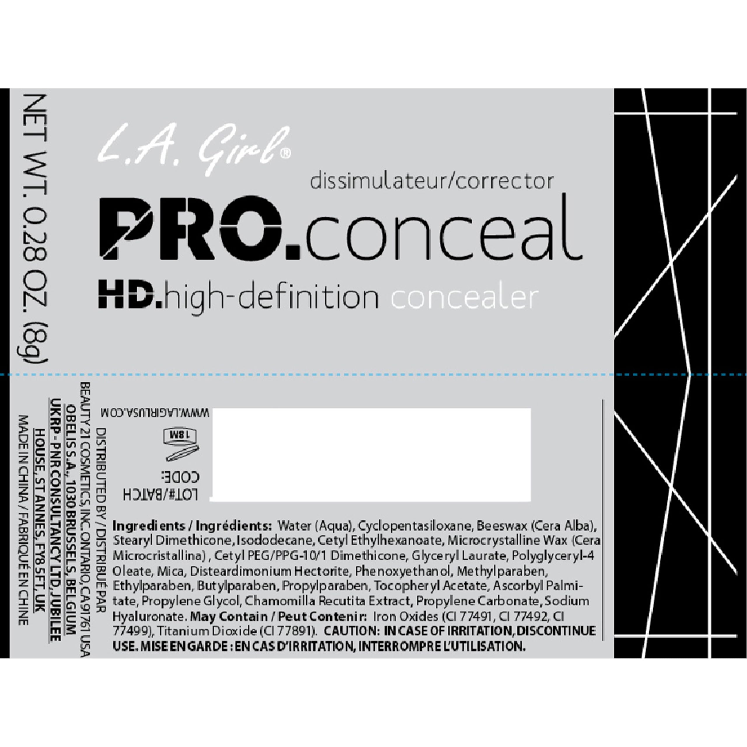 L.A. Girl Pro Conceal HD texture swirl on skin demonstrates buildable coverage
