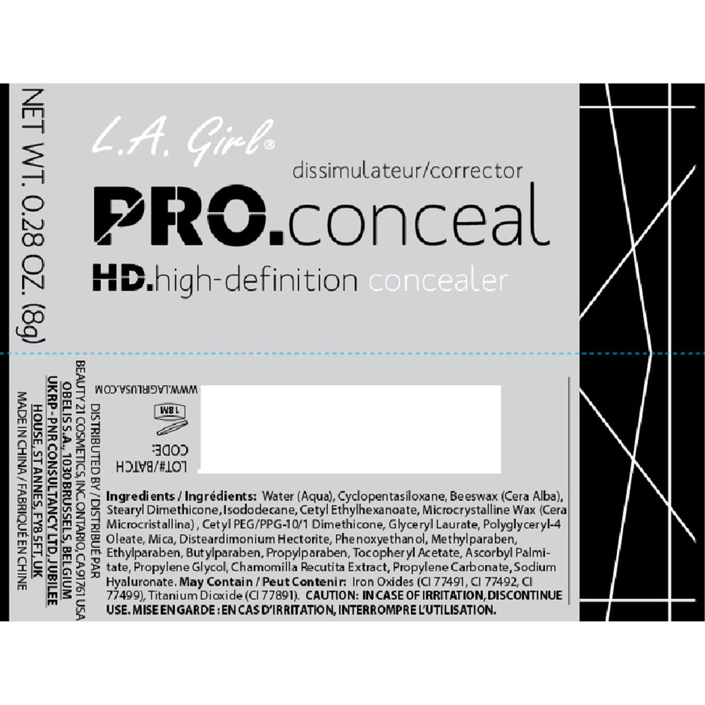 L.A. Girl Pro Conceal HD texture swirl on skin demonstrates buildable coverage