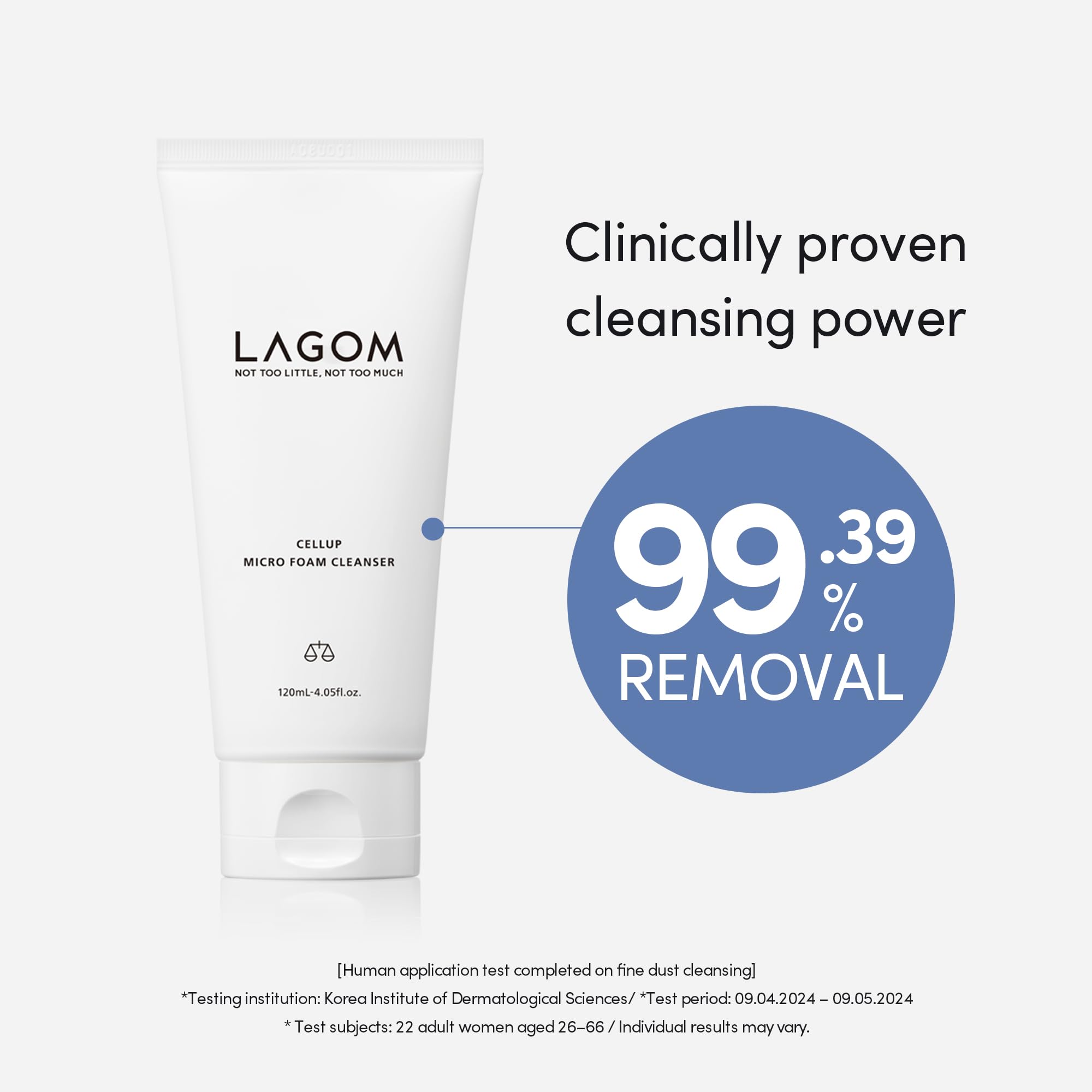 LAGOM Cellup eliminando maquillaje con suavidad