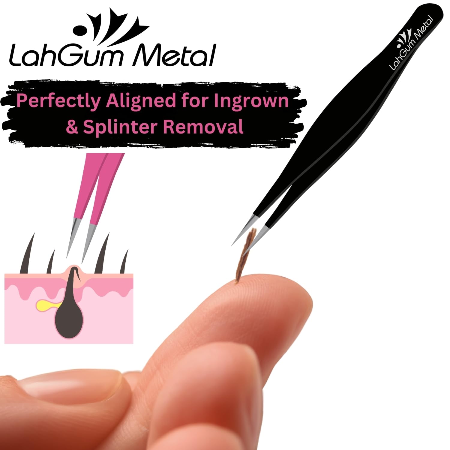 Surgical-grade stainless steel construction highlights durability and easy cleaning after use.