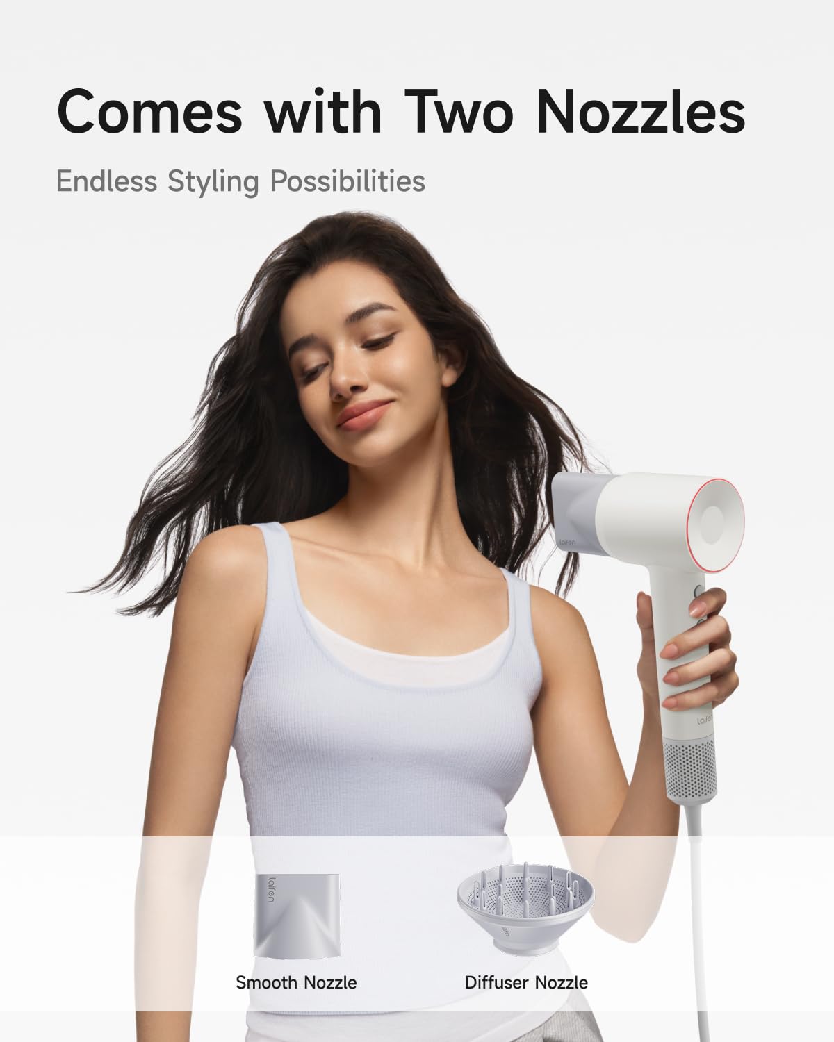Laifen Hair Dryer SE 2 magnetic attachments offer quick tool switching