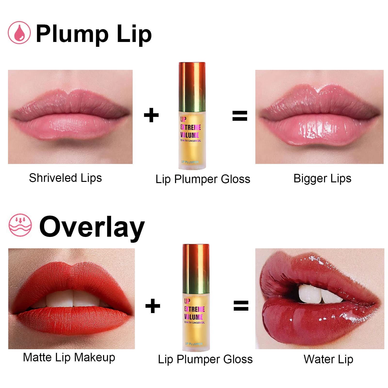 LAIKME Lip Plumper Extreme aplicación rápida para labios listos en minutos.
