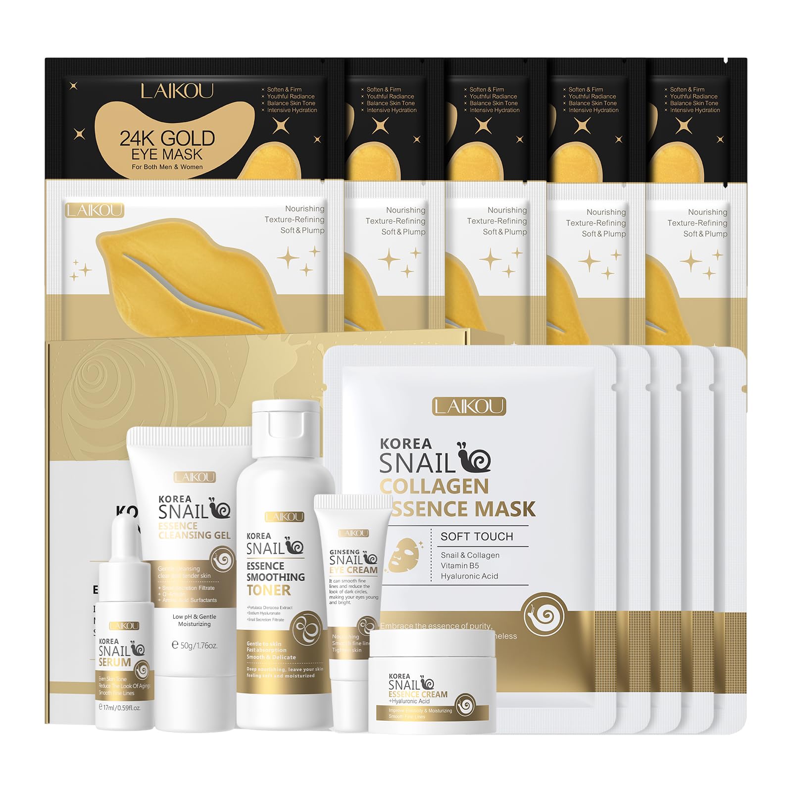 LAIKOU gel limpiador facial limpia y refresca la piel diariamente