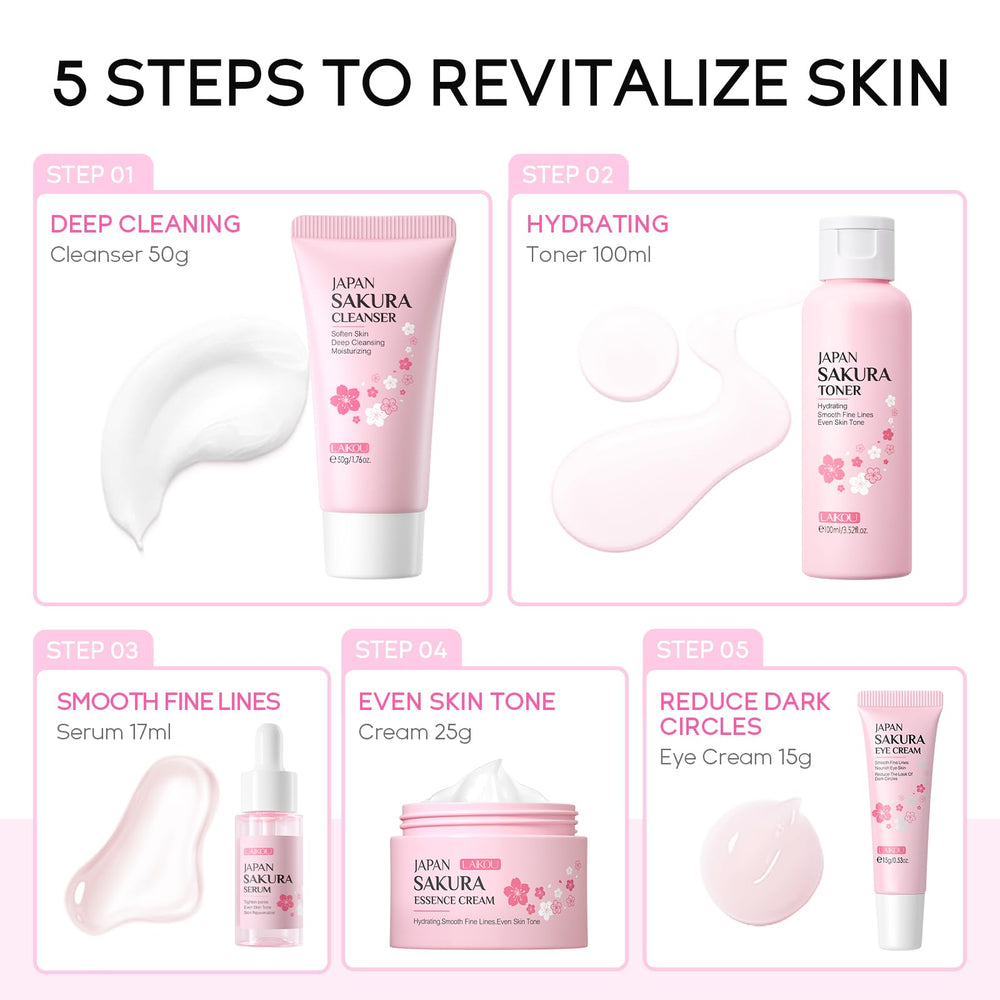 LAIKOU Sakura crema facial: piel suave y nutrida tras la rutina