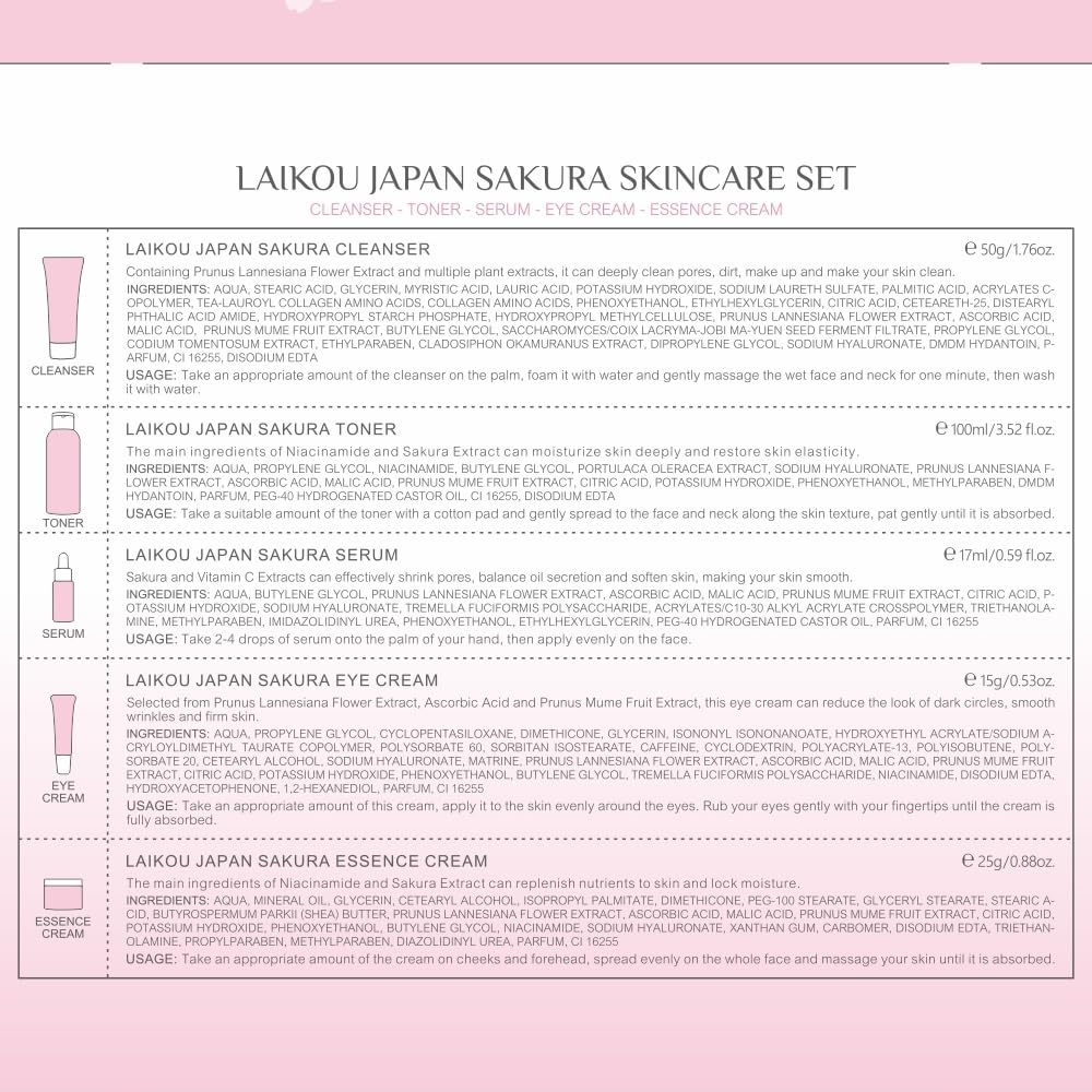 LAIKOU Sakura regalo pack: opción ideal para fechas especiales