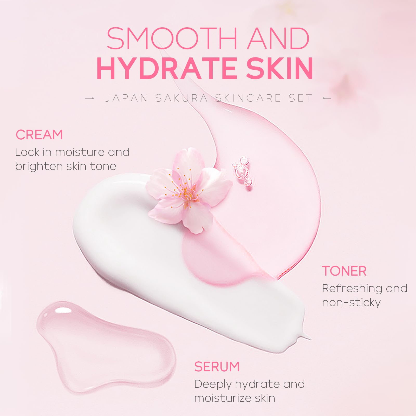 LAIKOU Sakura suero: hidratación y mejora de la textura de la piel