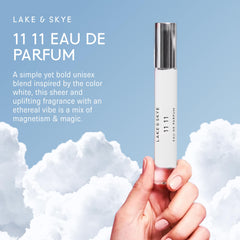 Lake & Skye 11 11 packaging display emphasizes vegan and cruelty-free promise.