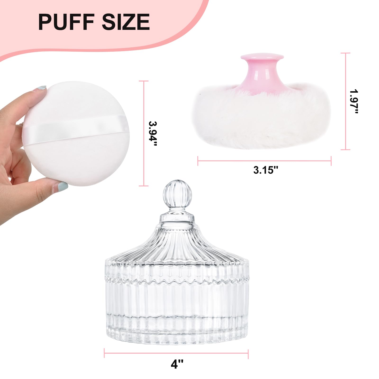 LAKIRA crystal glass jar shines as a clear storage option and decor piece.