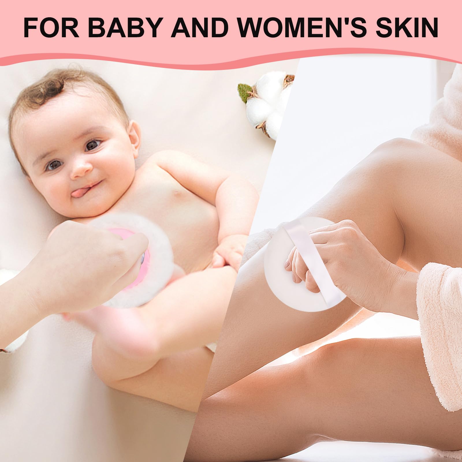 LAKIRA soft cotton puff gentle enough for baby skin