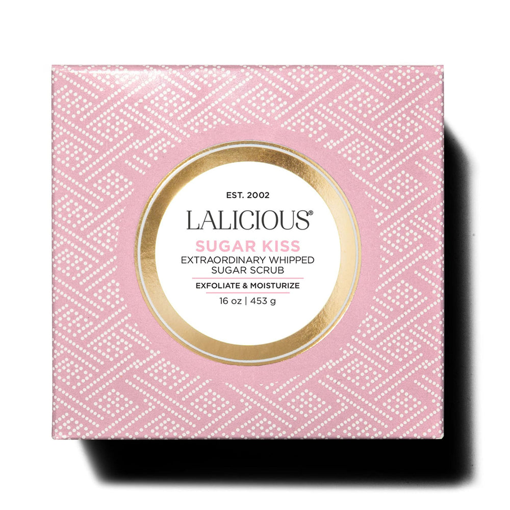 Gift-ready packaging makes LaLicious Sugar Kiss Scrub a thoughtful present.