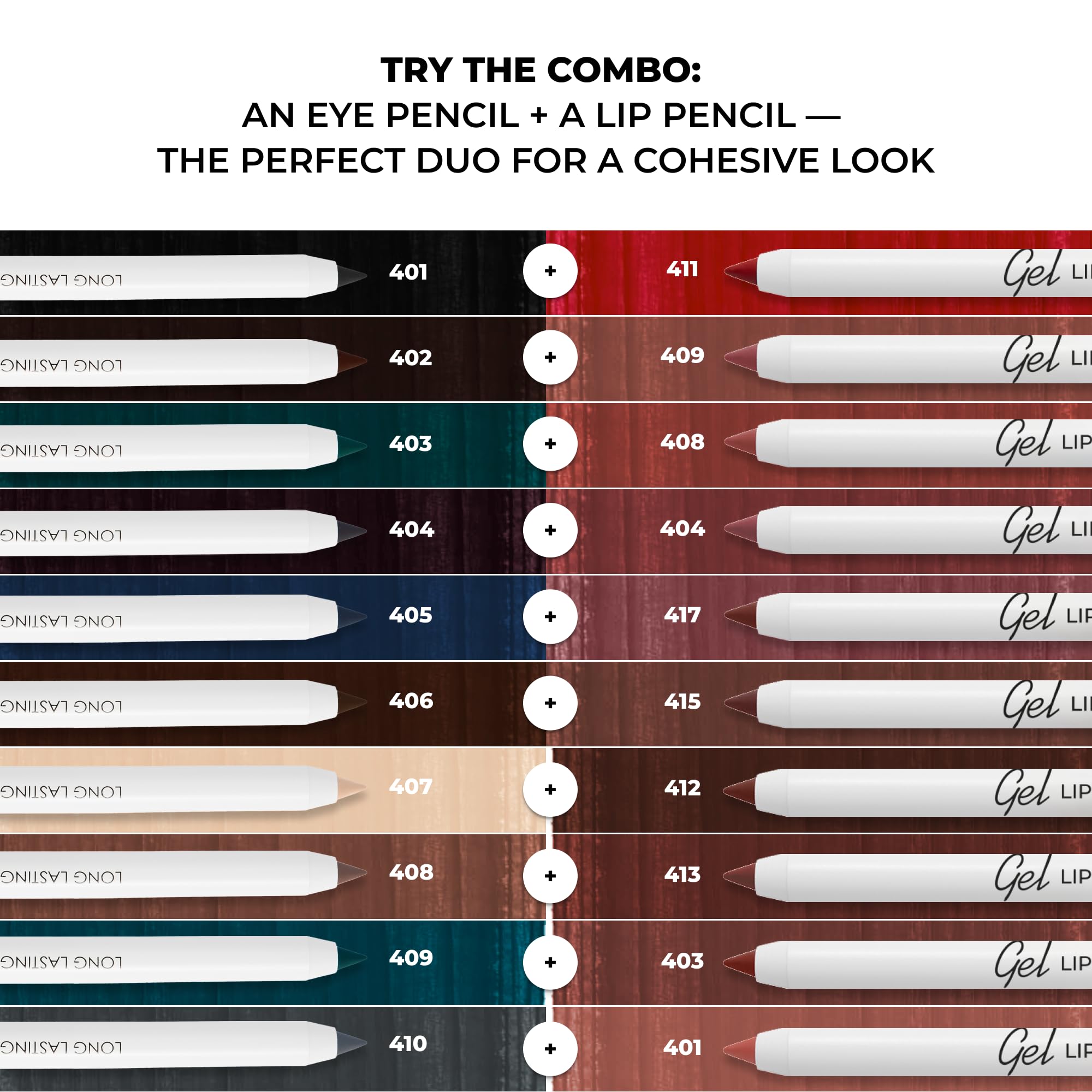 Delineador marrón intenso Lamel para looks naturales o intensos.