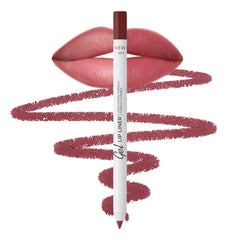 Delineador Lamel con gel mate para un delineado duradero en labios Berry.