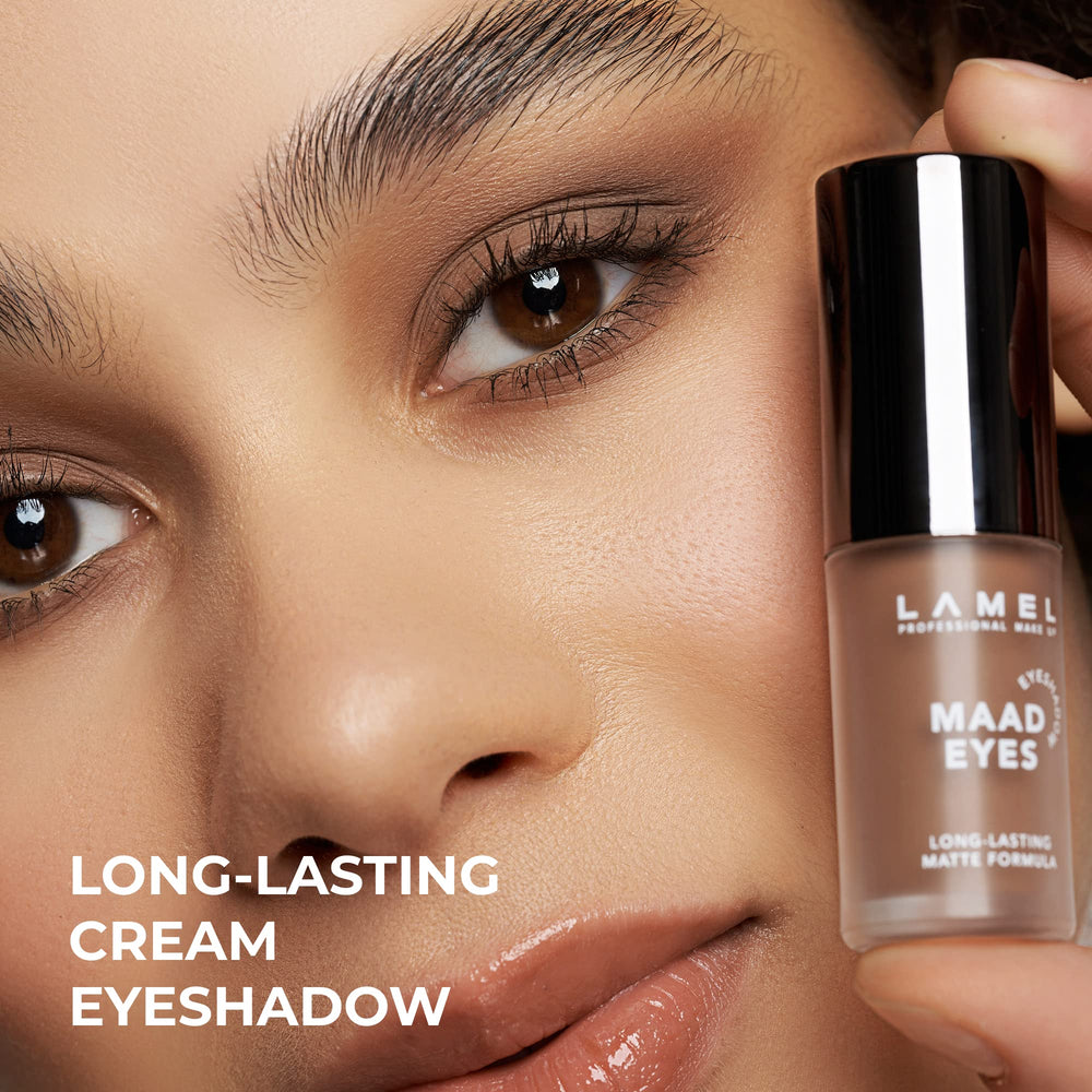 LAMEL creamy base swatch showing smooth texture for blending