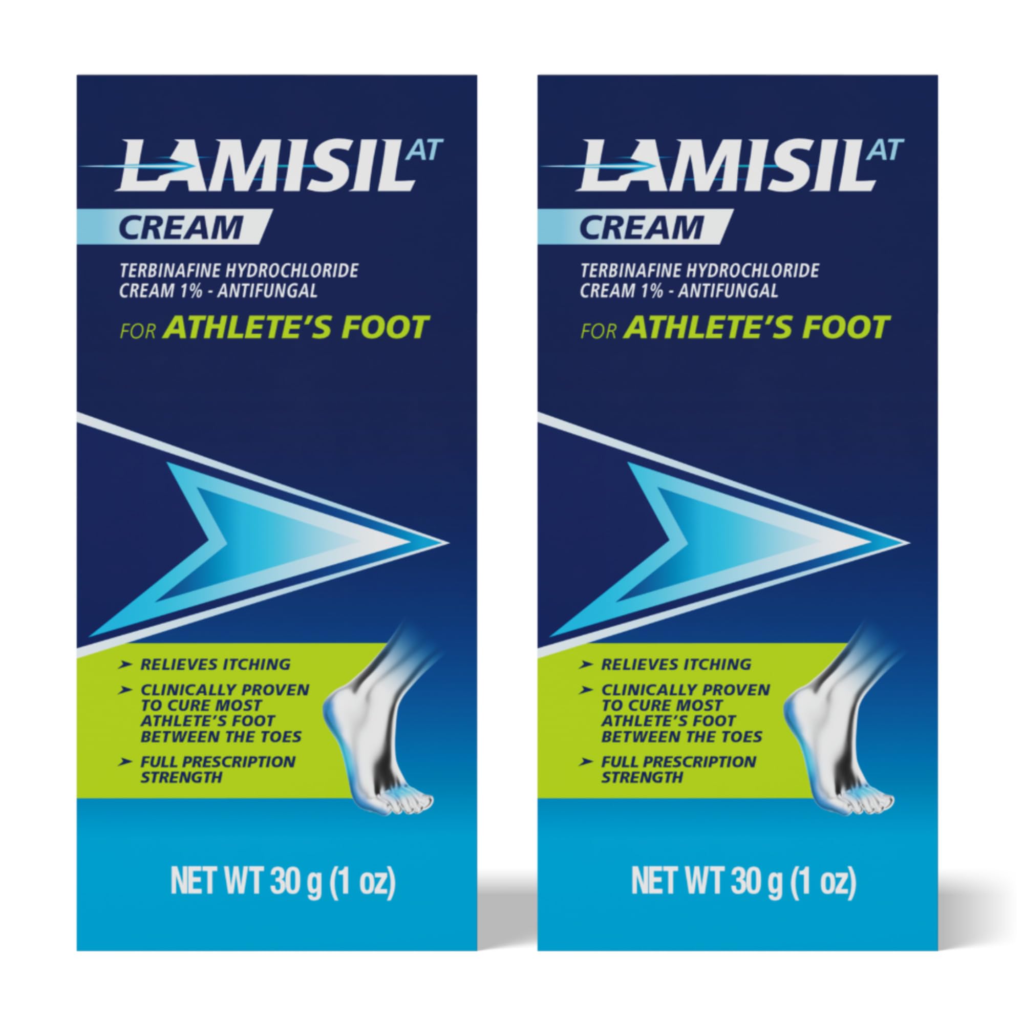 Lamisil Athlete's Foot Cream tube for fast relief from itching and burning