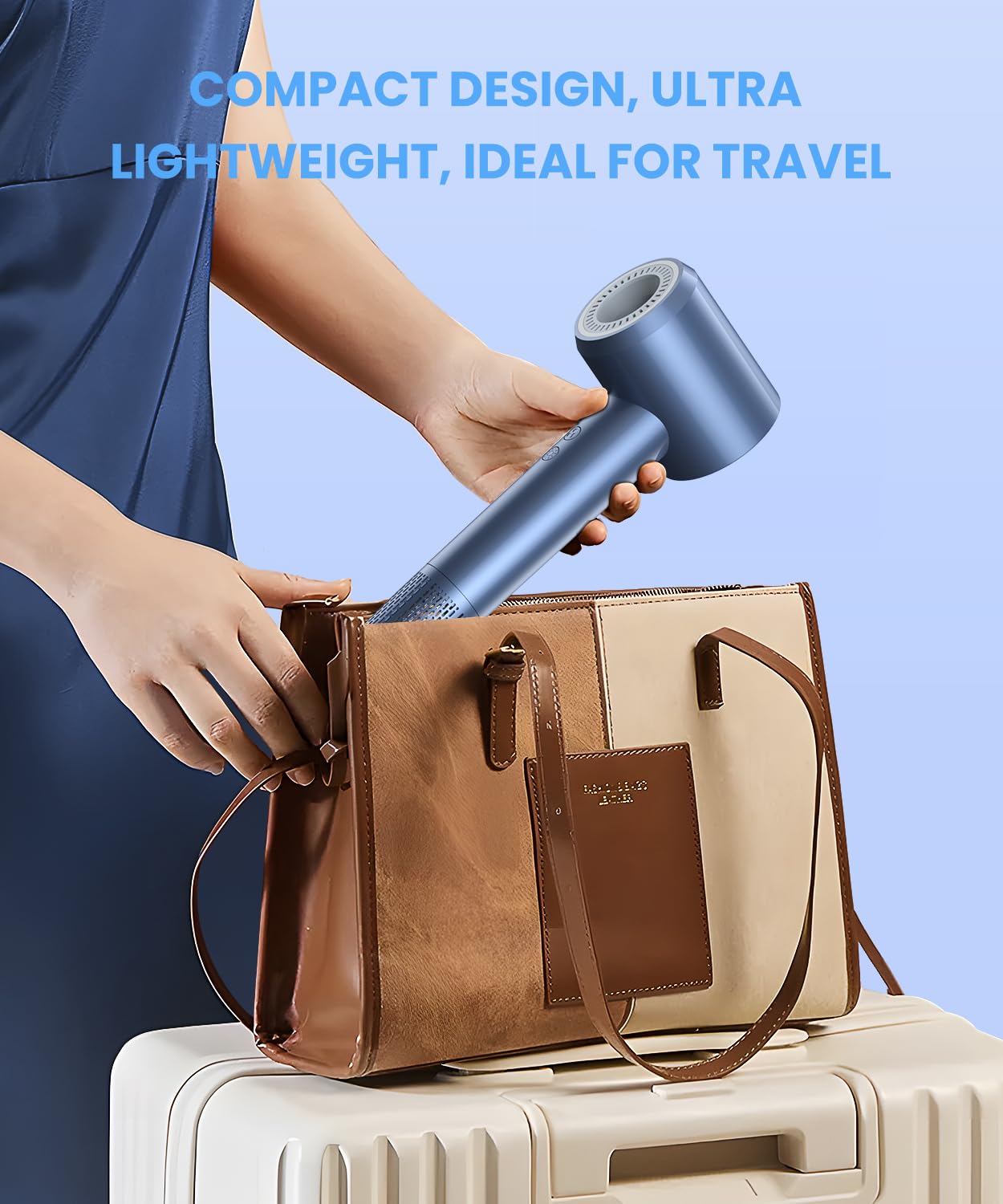 LAMPICK lightweight design photo highlights travel-friendly, compact form.