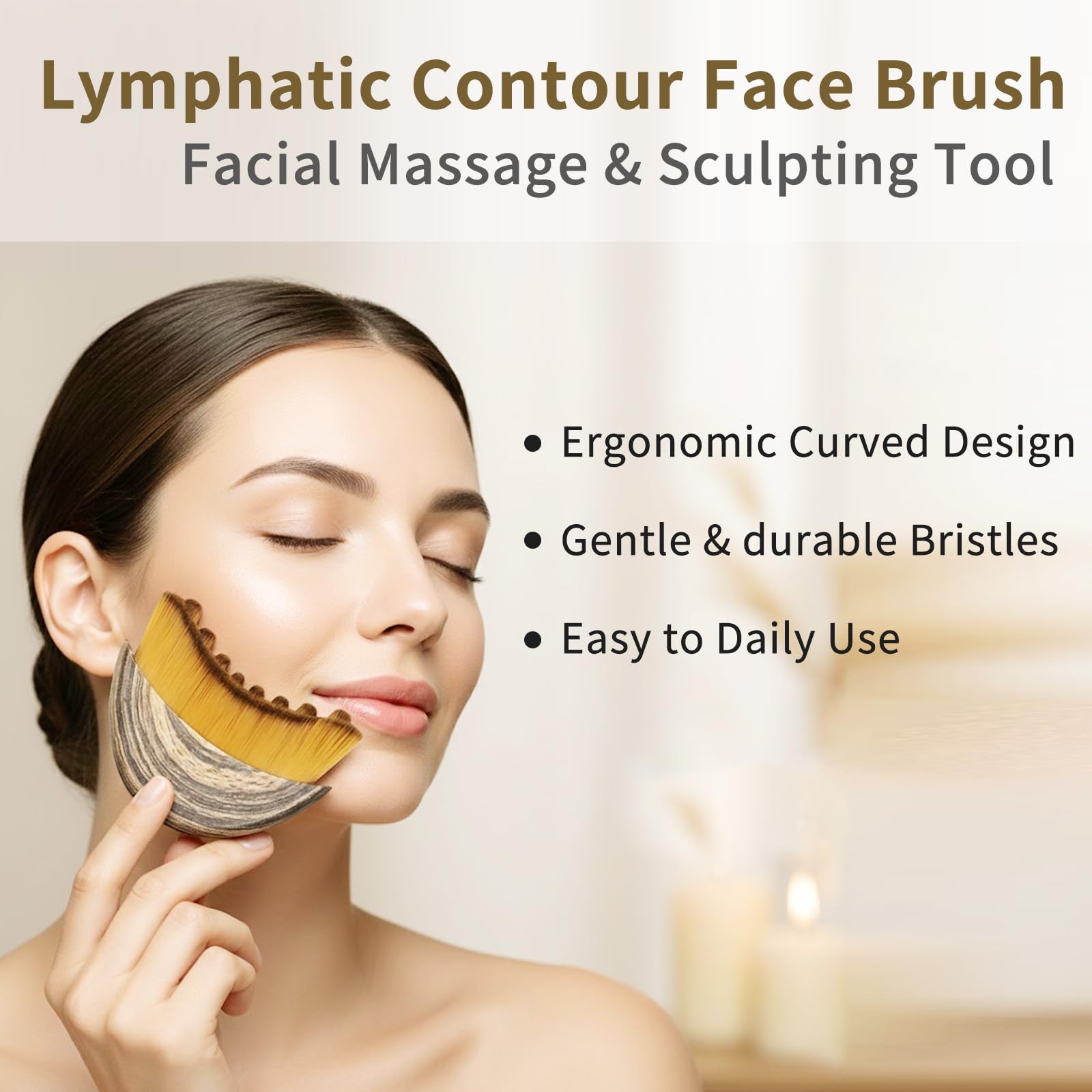 Lampolar ultra-soft bristles face brush glides gently for daily care