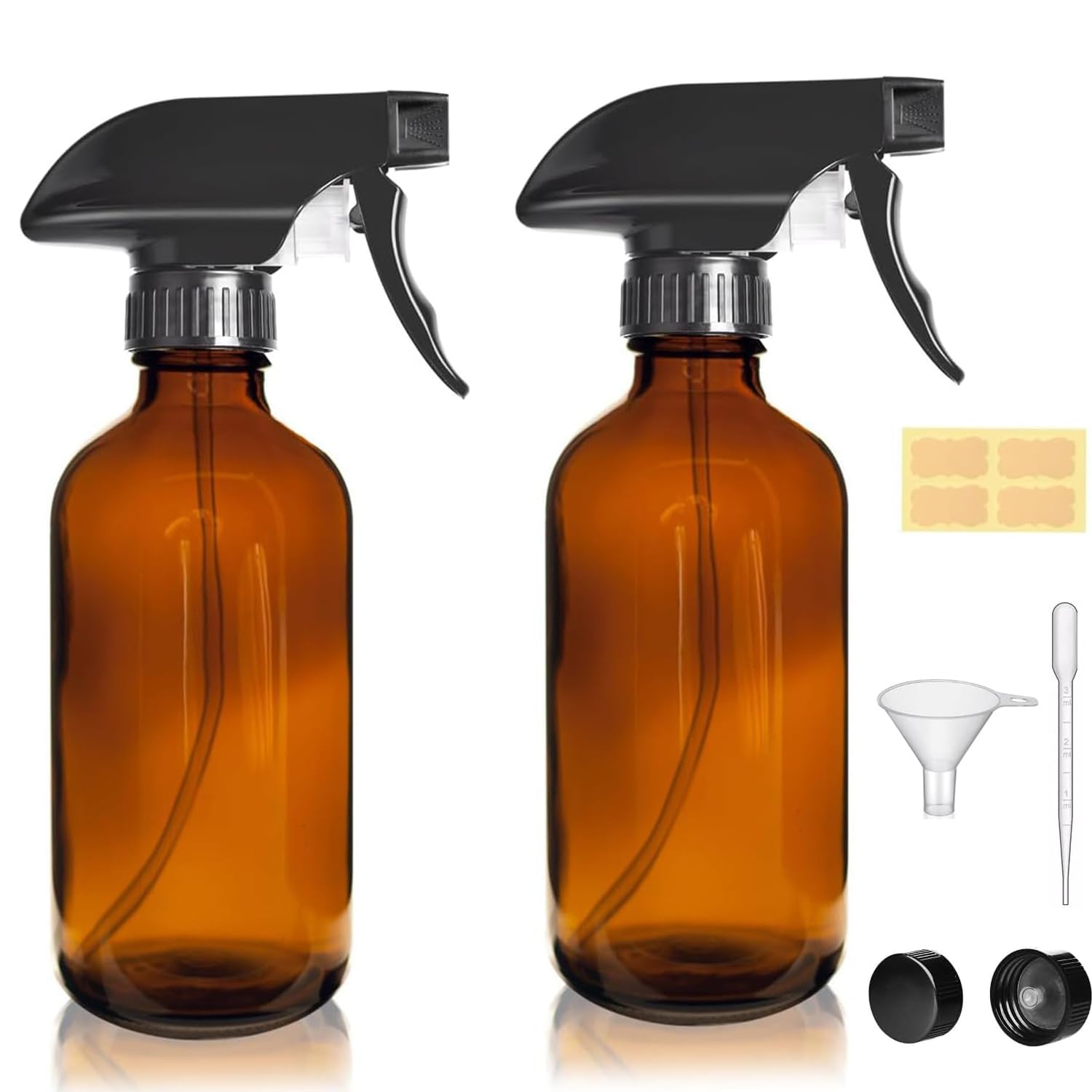LANBEAUTIFY 8 oz amber glass spray bottles protecting liquids from light