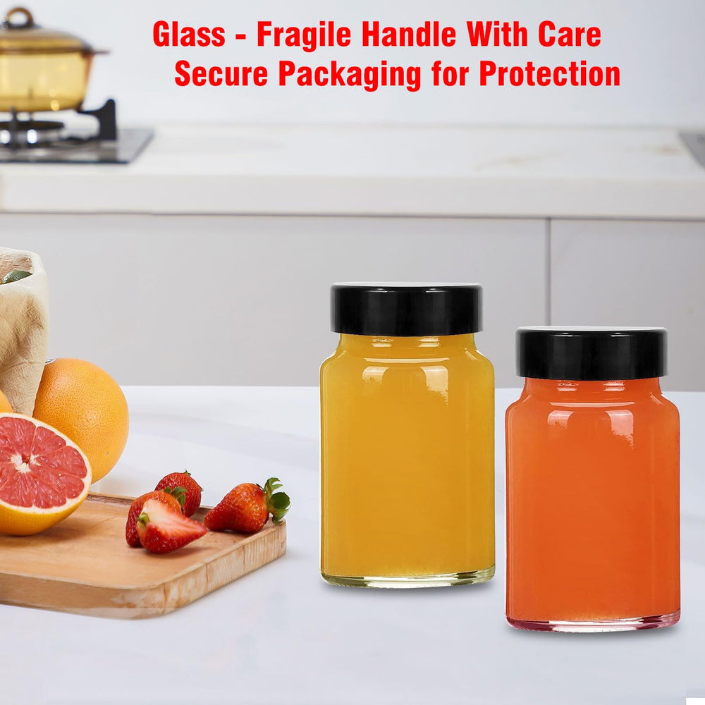 LANBEAUTIFY glass bottles for spices and small gifts.