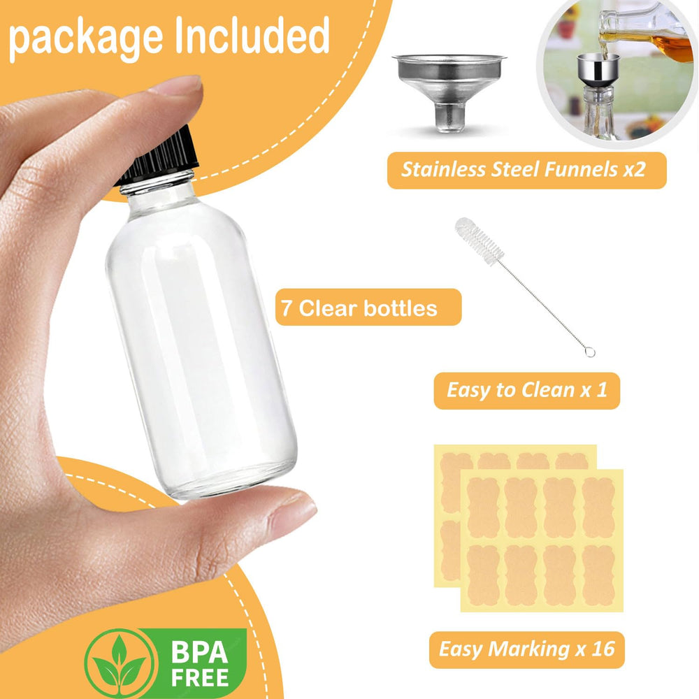 LANBEAUTIFY stainless steel funnel set for precise, mess-free filling.