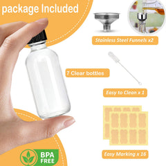 LANBEAUTIFY stainless steel funnel set for precise, mess-free filling.