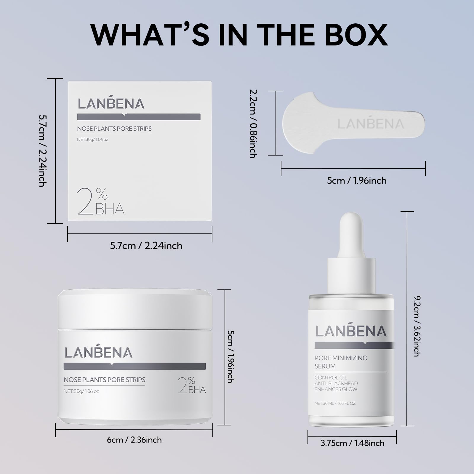 LANBENA aloe-infused, low-odor formula for gentle skincare.