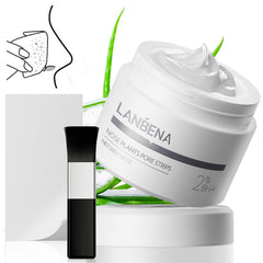 LANBENA Nariz Plantas Bandas Poros: empaque listo para limpieza facial.