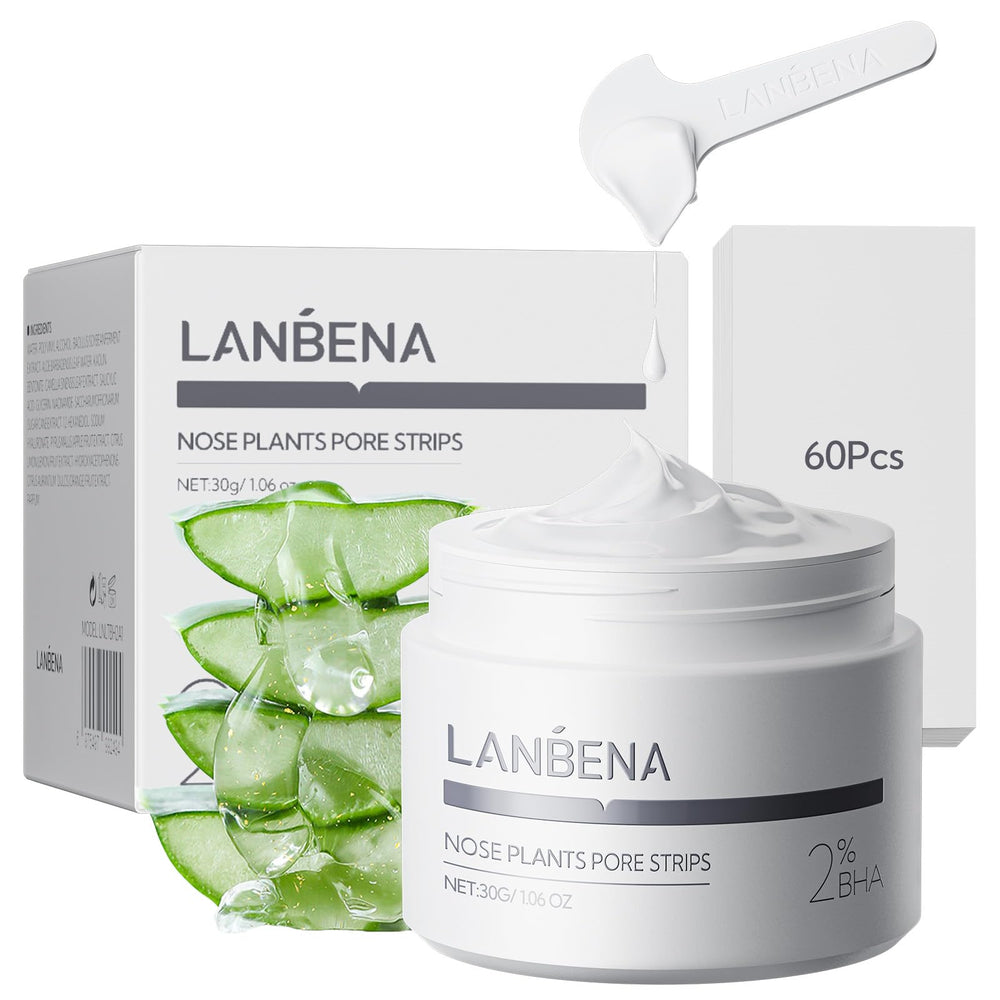 LANBENA Peel-Off Mask on face shows easy removal and refreshed skin.
