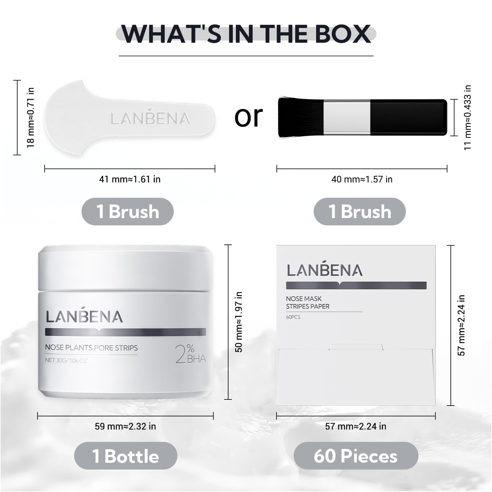 LANBENA Skin clear after use evokes fresh, smooth complexion.